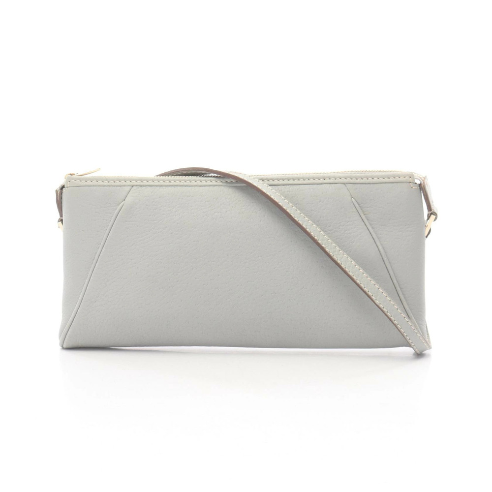 Salvatore Ferragamo Gancini Shoulder Bag Leather Blue